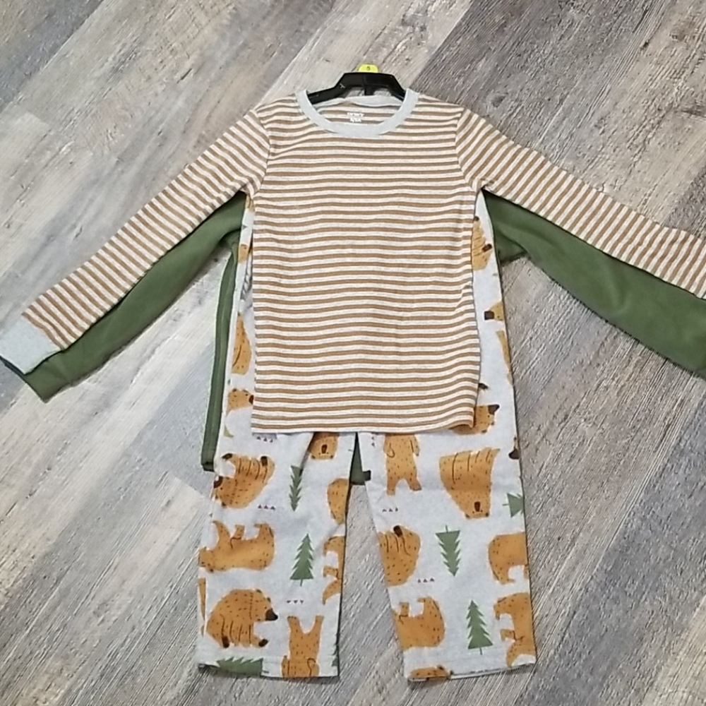 Carter's Boys 3 Piece Pajama Set - Picture 8 of 9